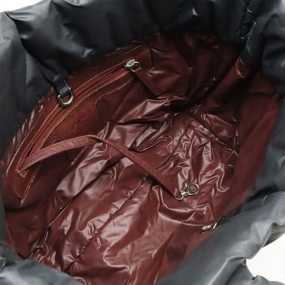 Chanel Coco Cocoon Small Tote Bag Handbag Quilted Nylon Leather Black Silver - Picture 5 of 8